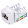 UTP 8P8C RJ45 keystone jack, módulo de tomada fêmea para patch panel